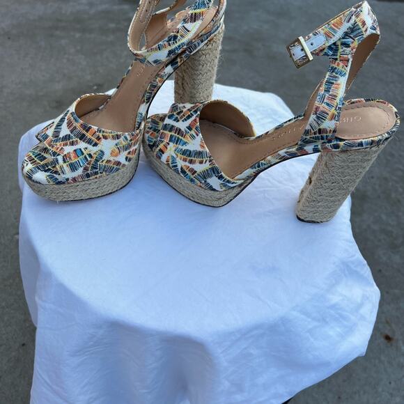 New Gibson Latimer Open Toes Platform Heels size 7 - Picture 4 of 9